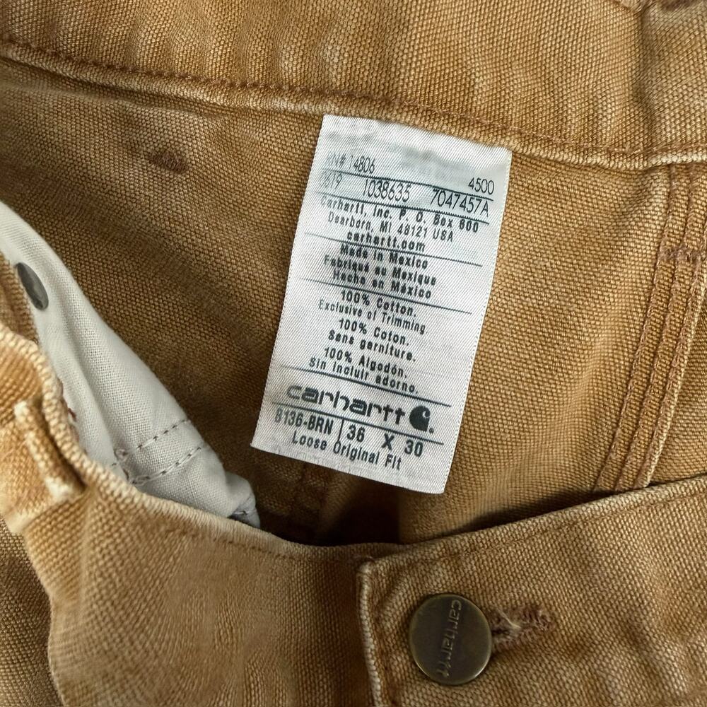 Carhartt brown double knee work wear carpenter pants - Picture 6 of 6